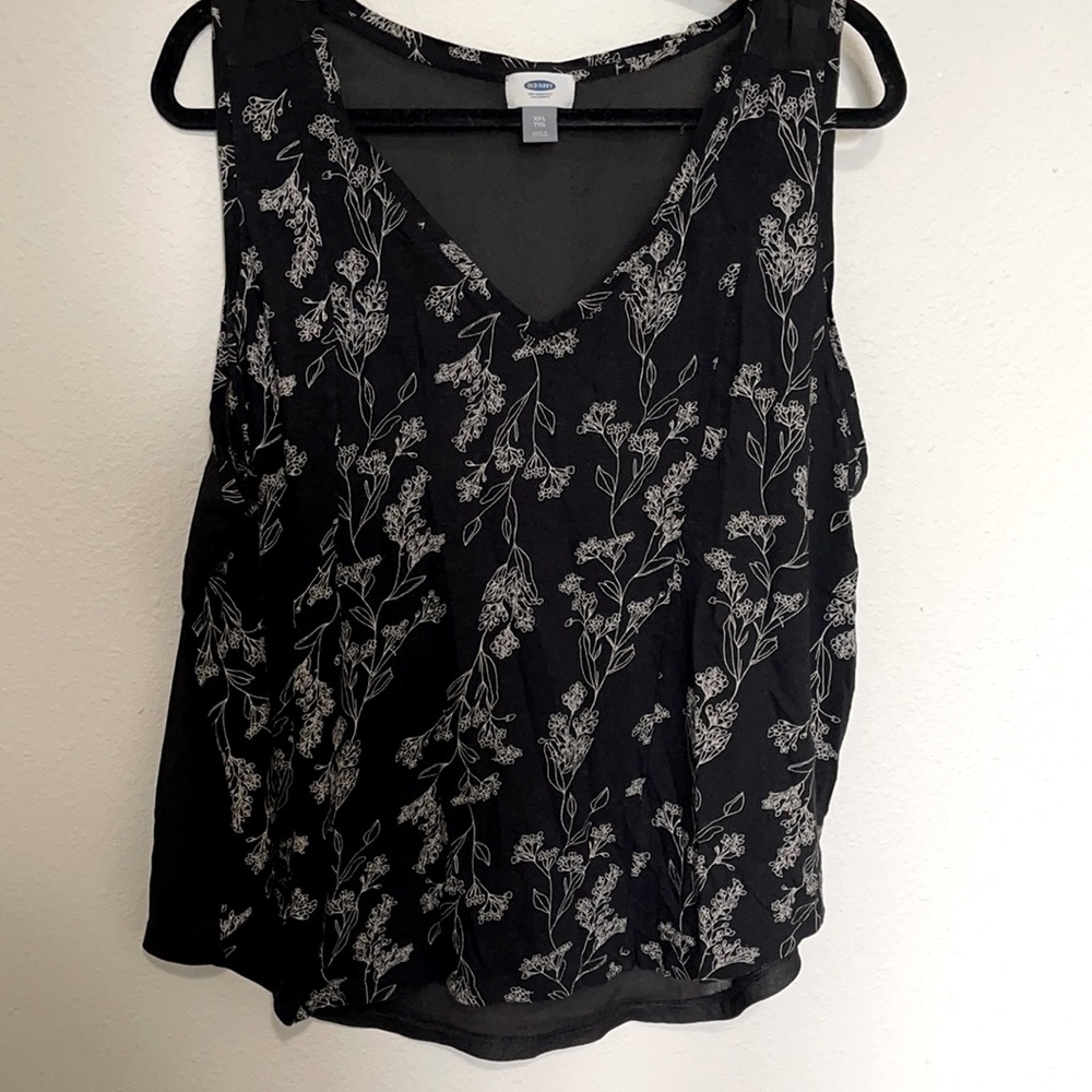 Cotton sheer back tank